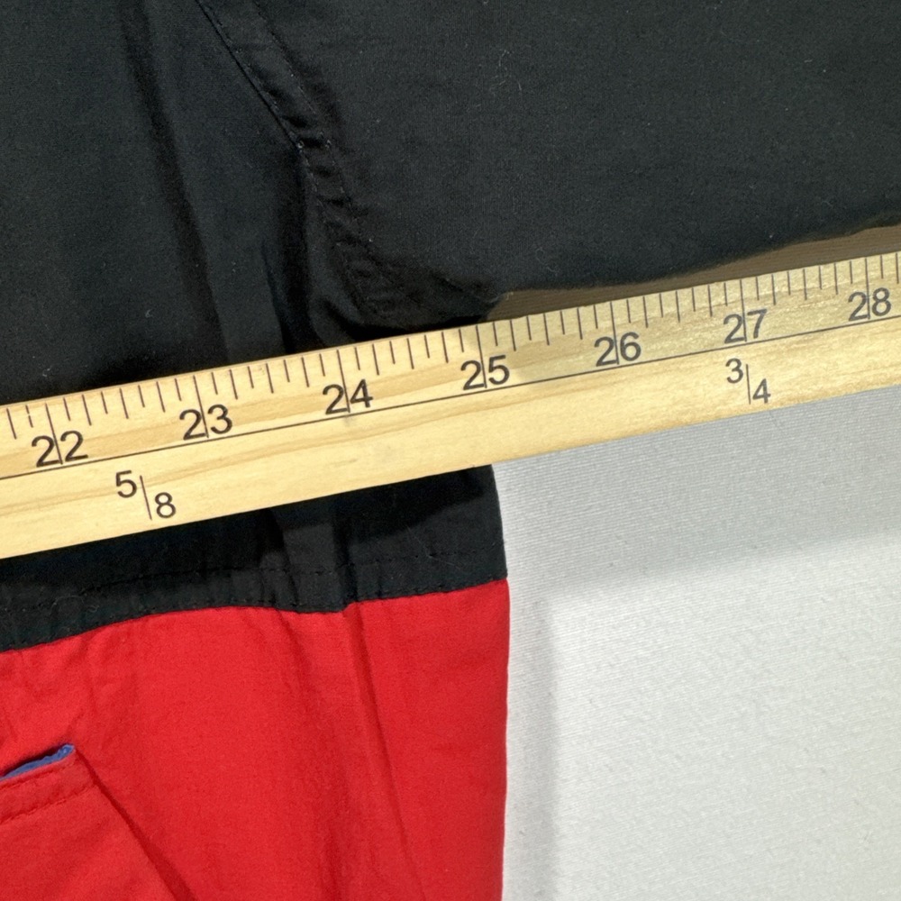 VTG EDS Swingste‎ Colorblock Windbreaker Jacket Mens XL Black Red Yellow Hooded - Picture 8 of 10